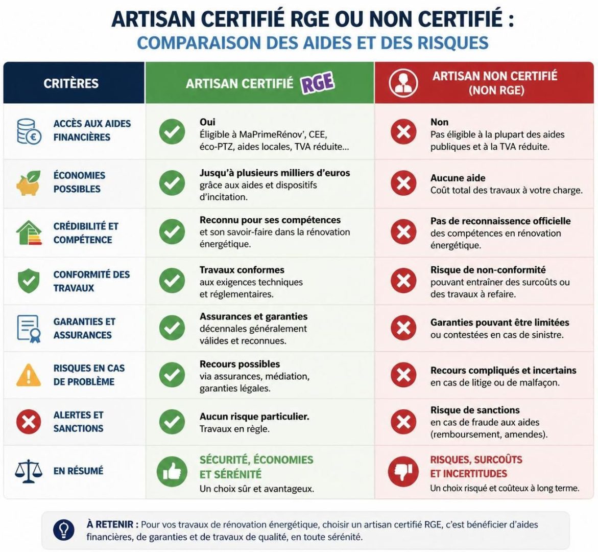 découvrez les conséquences d'une installation de panneaux solaires par un artisan non rge sur vos aides financières et bénéficiez des conseils pour éviter les mauvaises surprises.