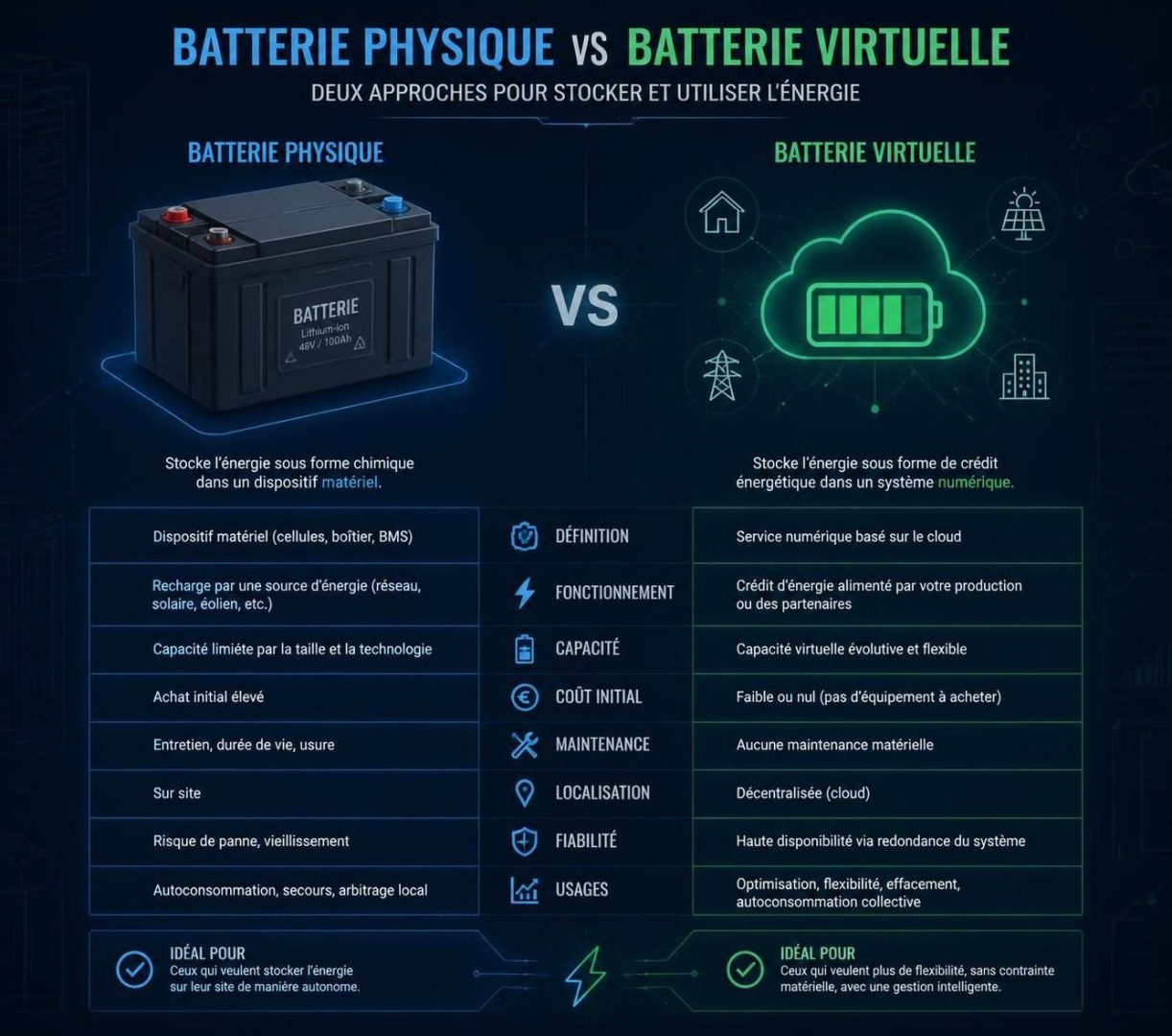 découvrez comment fonctionne concrètement le crédit sur une batterie virtuelle, ses mécanismes et ses avantages pour optimiser votre gestion énergétique.