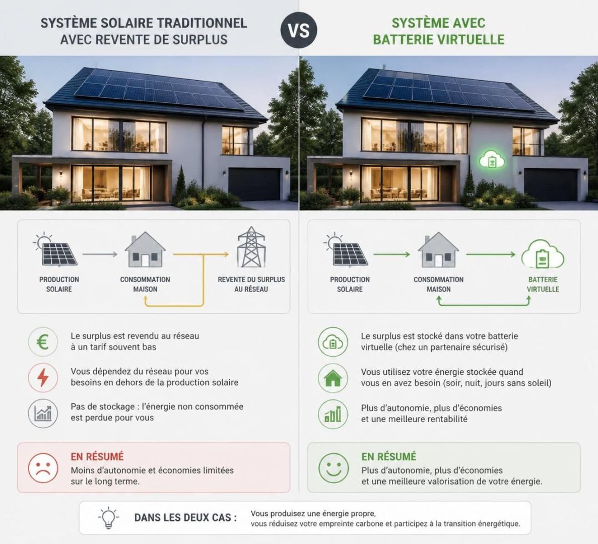 découvrez si vous pouvez cumuler batterie virtuelle et revente de surplus solaire, les avantages, les conditions à connaître et les bonnes pratiques pour optimiser votre installation solaire.