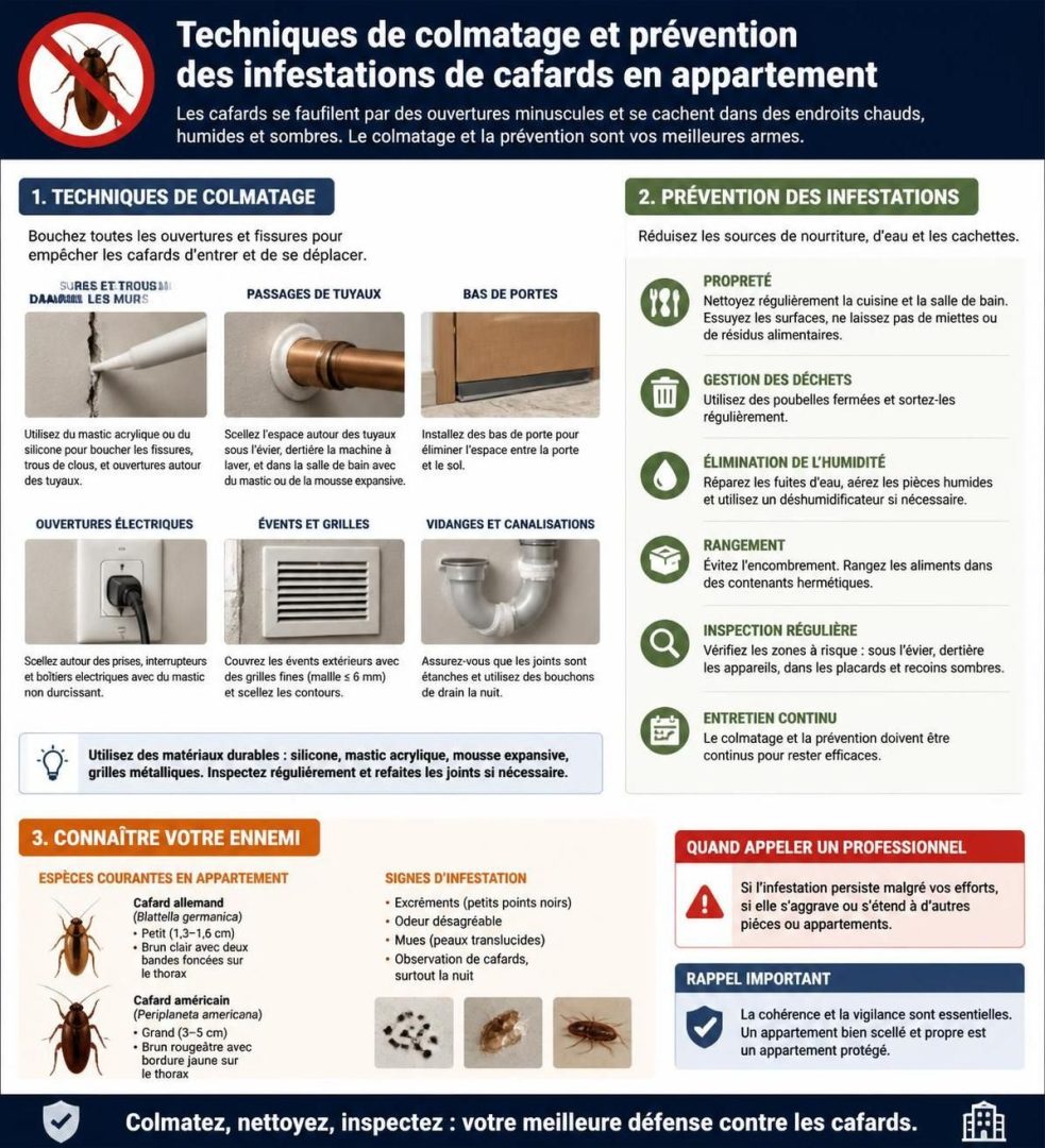 découvrez les étapes essentielles pour éliminer efficacement les cafards dans votre appartement et retrouver un environnement sain et propre.